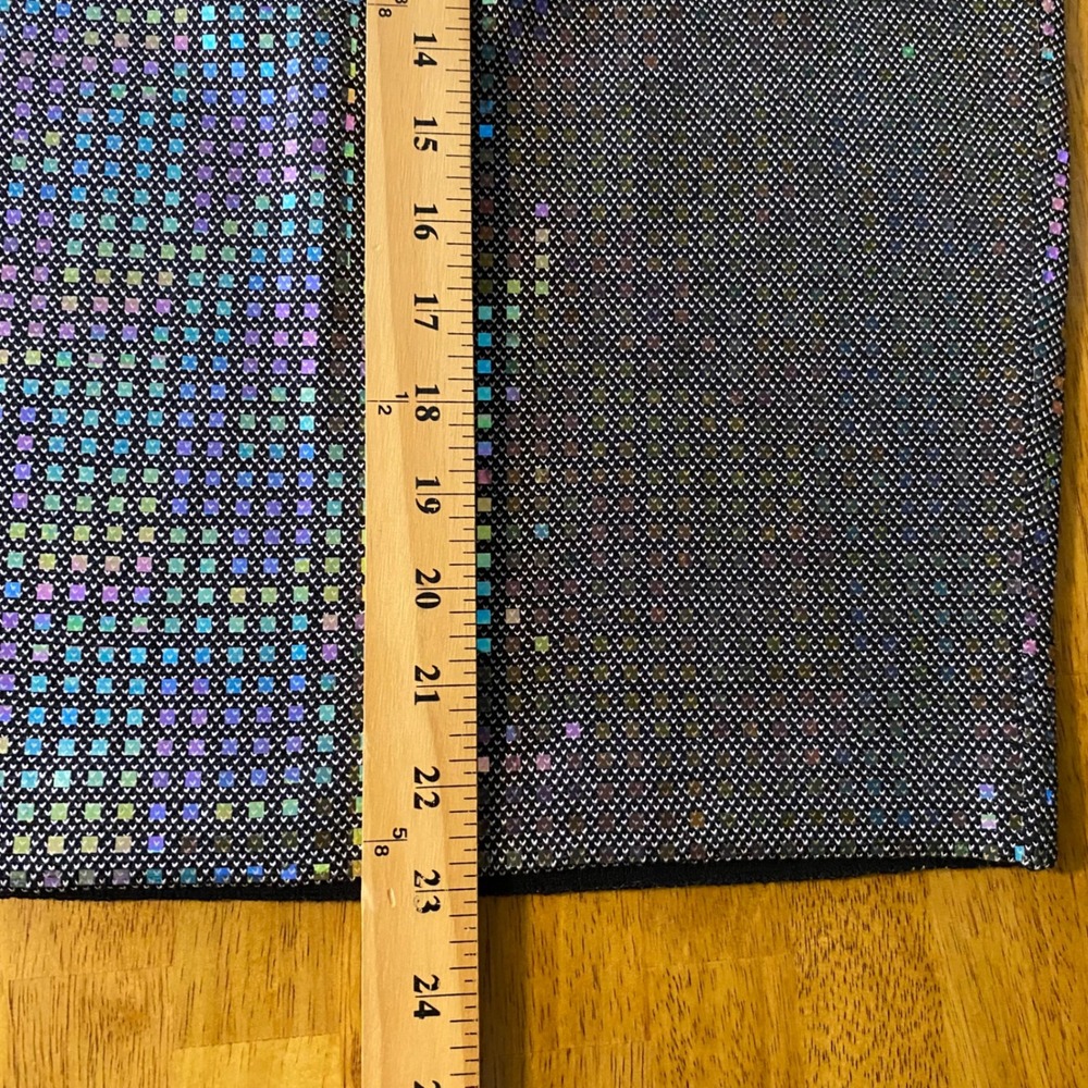 St. John Couture Pencil Skirt Women 4 Black Multi Holographic Sequin Glam Party - Picture 8 of 8